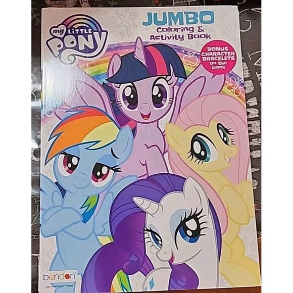 NEW, MY LITTLE PONY JUMBO COLORING AND ACTIVITY BOOK - Picture 1 of 2
